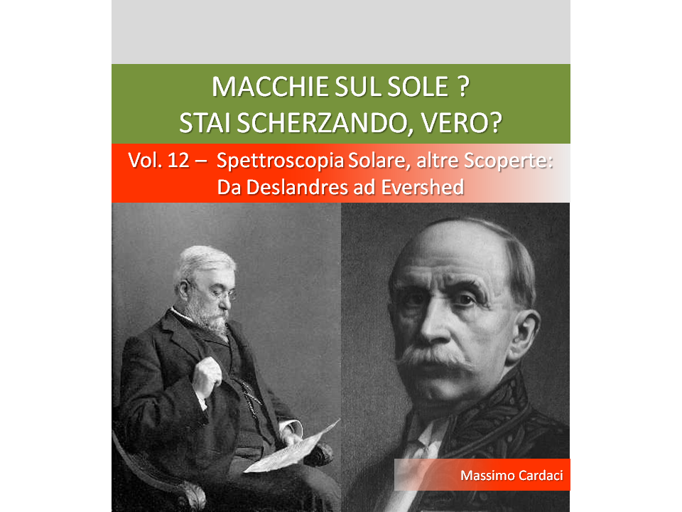 Libro sulla Stora della Scoperta delle macchie Solari - Volume 12